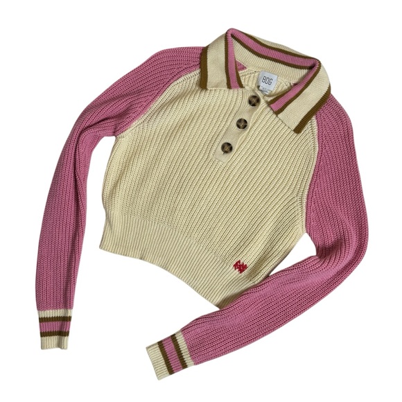 Urban Outfitters BDG Taylor Collared Pullover Knit Sweater Womens Small Preppy‎ - Picture 9 of 9